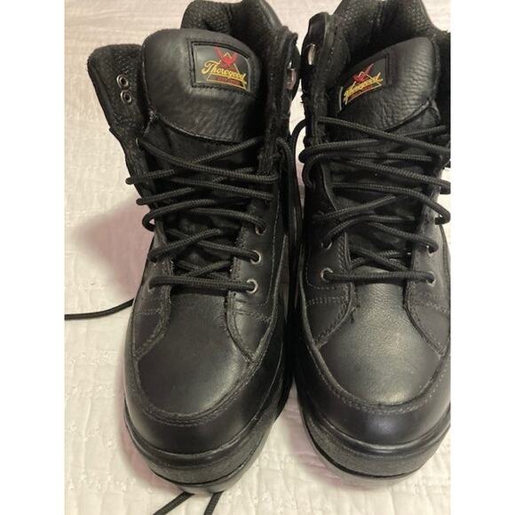Thorogood Steel Toe Work Boots Men’s 9M Black Leather USA Made main image 6